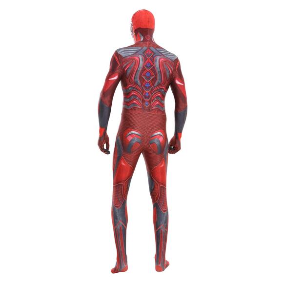 MIGHTY MORPHIN POWER RANGERS Red Ranger Bodysuit Halloween Morphsuit Costume - Picture 3 of 6